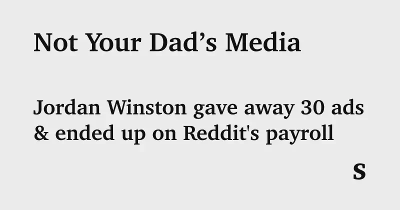 Featured image of post The Mic and the Cold Email: How Jordan Winston Gave Away 30 Ads and Ended Up on Reddit's Payroll