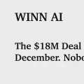 The $18M Deal That Started in December. Nobody Noticed.