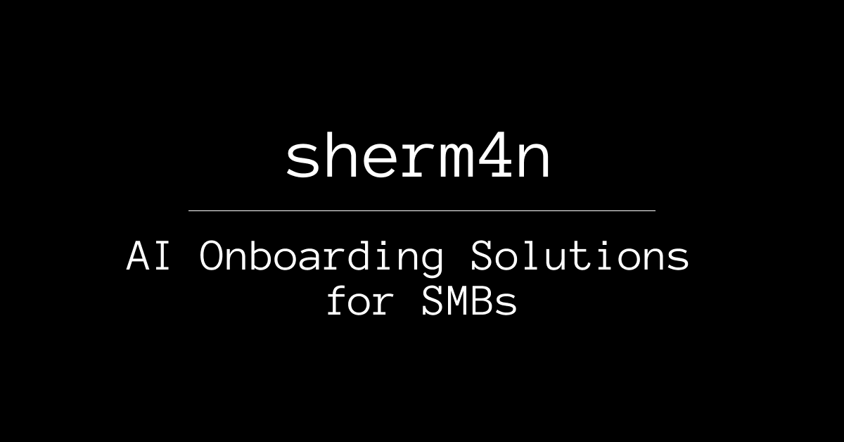 AI Onboarding Solutions for SMBs - sherm4n AI consulting